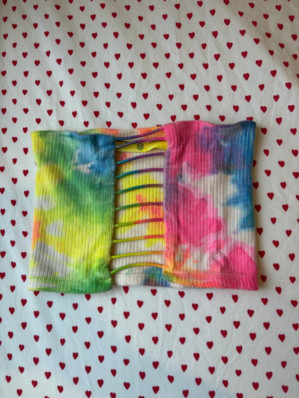 Emma and Sam Tie Dye Tube Top (Size XS)
